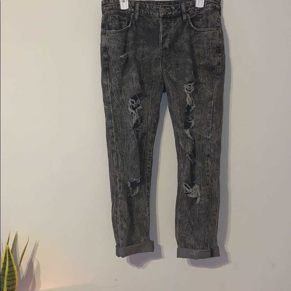 Distressed Acid Jeans